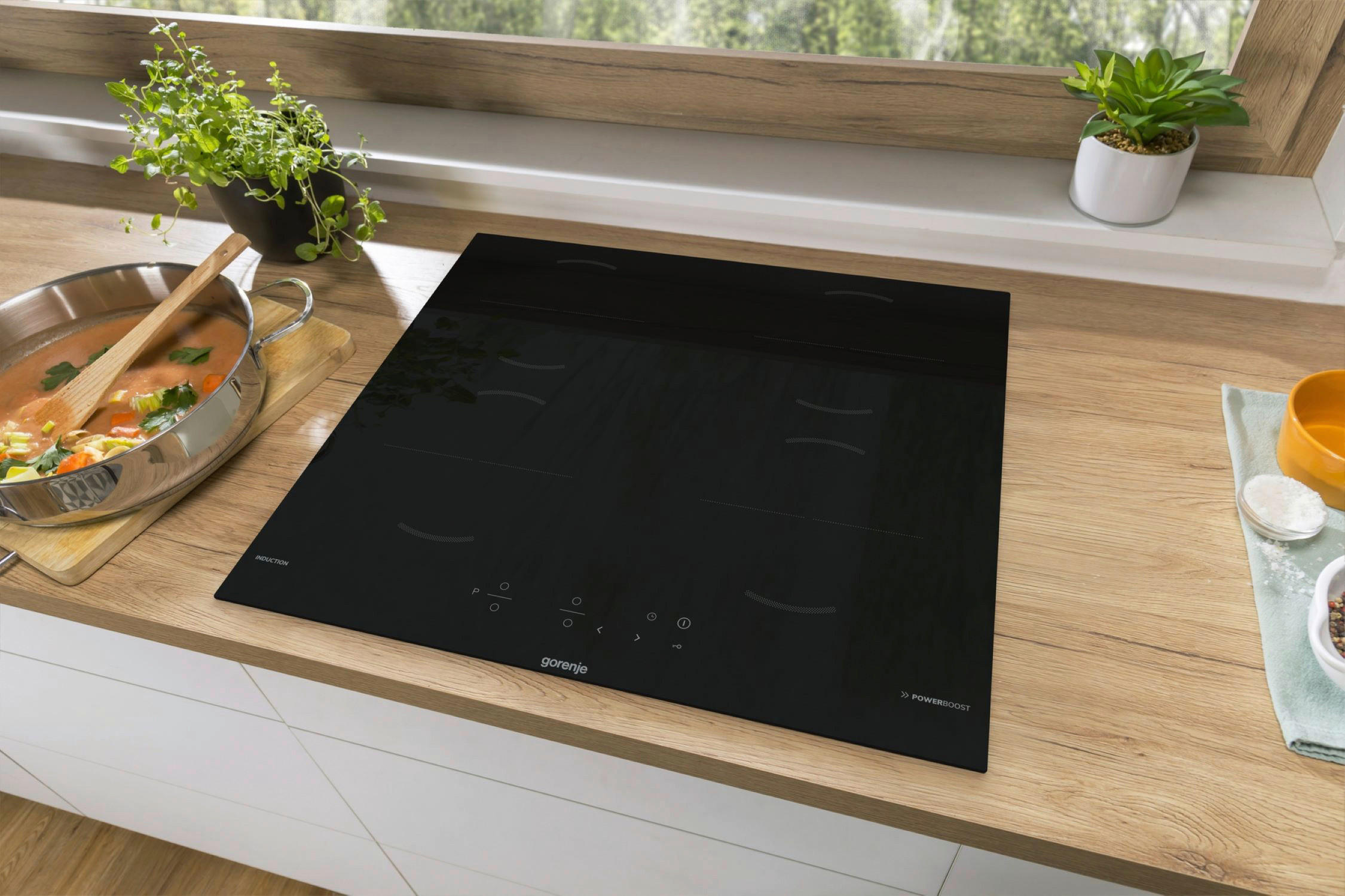 INDUKTIONSKOCHFELD GI6401BSCE  - Schwarz, Basics, Glas (59/60/52cm) - Gorenje