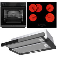 ELEKTROGERÄTESET DST502  - Schwarz, Basics, Glas/Metall (59,6/59,5/54,8cm) - Oranier