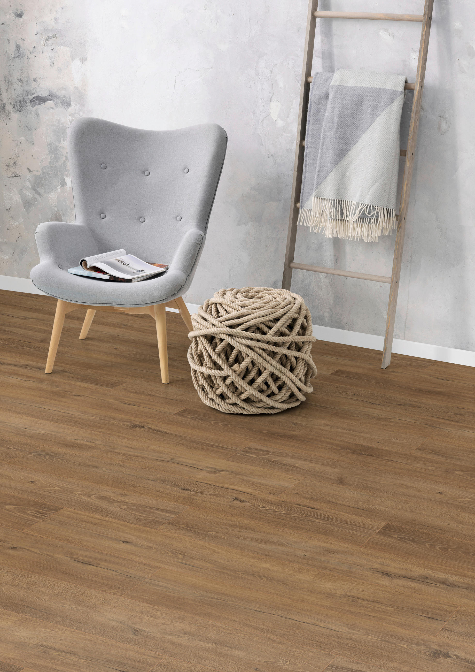 LAMINATBODEN Melba Eiche EGGER Nature Sense Aqua  per  m² - Eichefarben/Dunkelbraun, KONVENTIONELL, Holzwerkstoff (129.2/19.3/0.8cm) - Egger Holzwerkstoffe