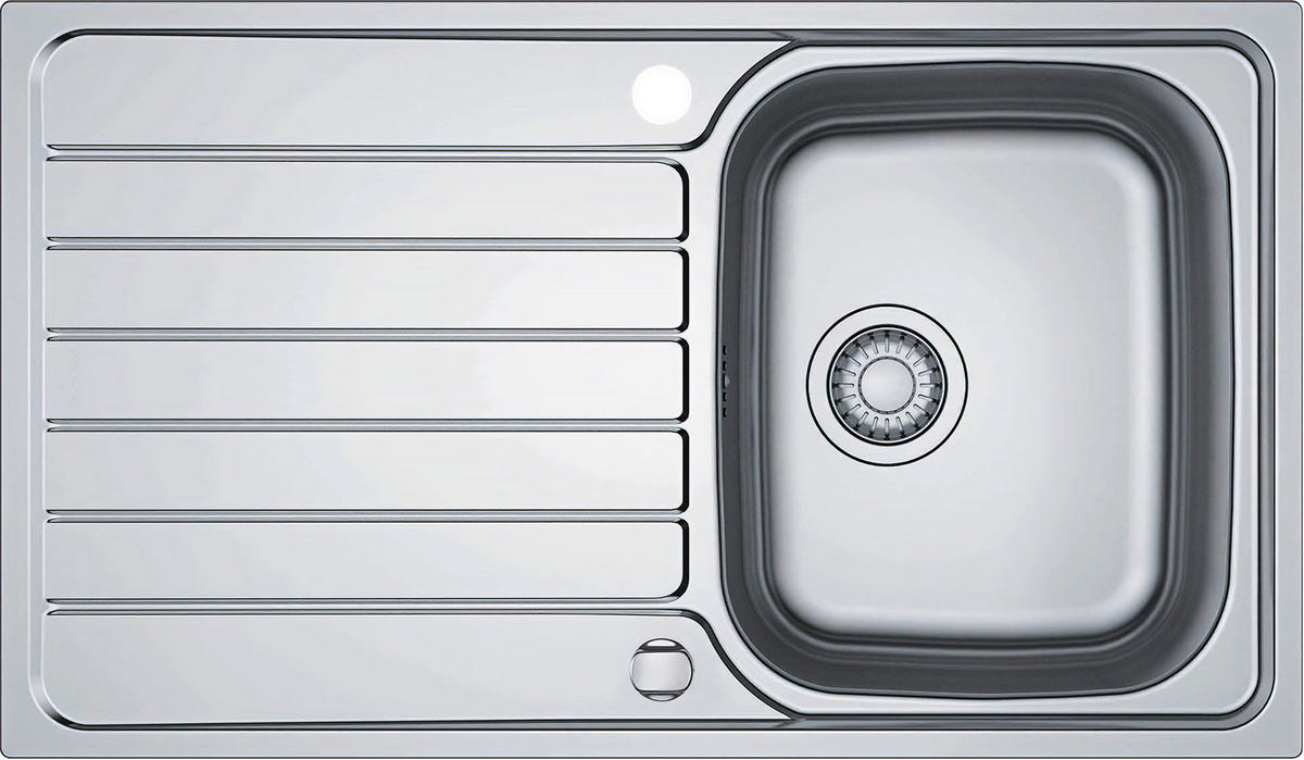 SPÜLE 101.0464.337  - Edelstahlfarben, Basics, Metall (86/17/50cm) - Franke