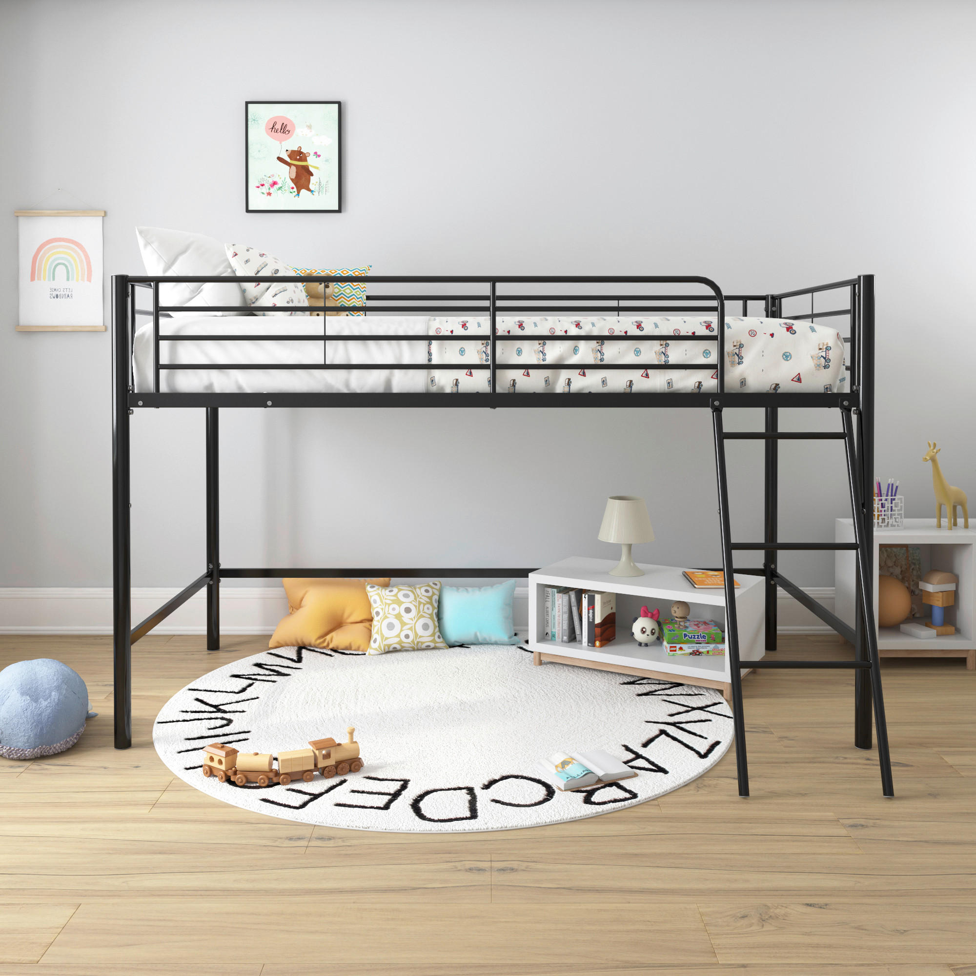 HOCHBETT  in Schwarz, Lattenrost  - Schwarz, Design, Metall (207/129/130cm) - MID.YOU