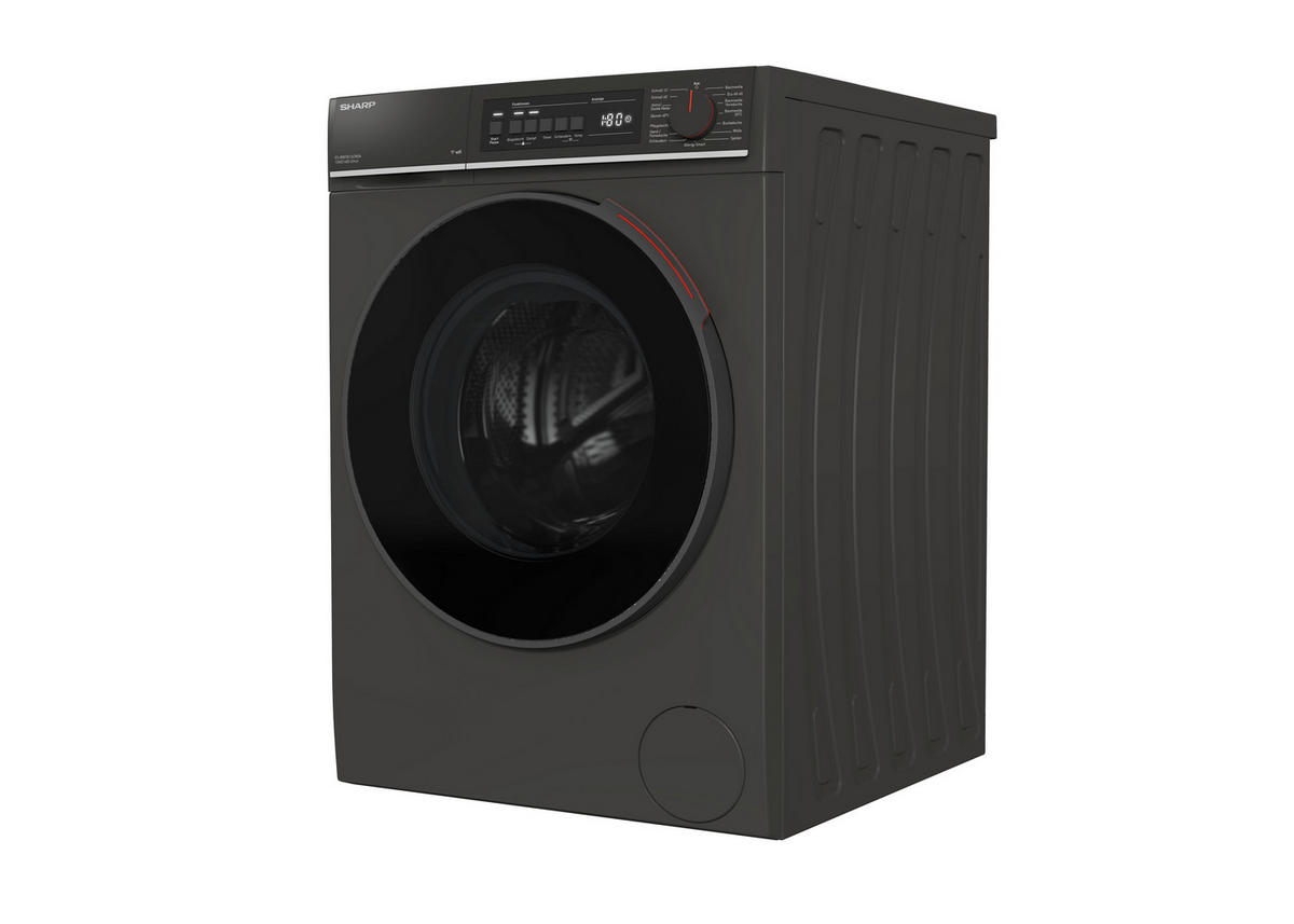 WASCHMASCHINE ES-WNFB214CMDA-DE  - Schwarz, Basics, Glas/Metall (59.7/84.5/63.2cm) - Sharp