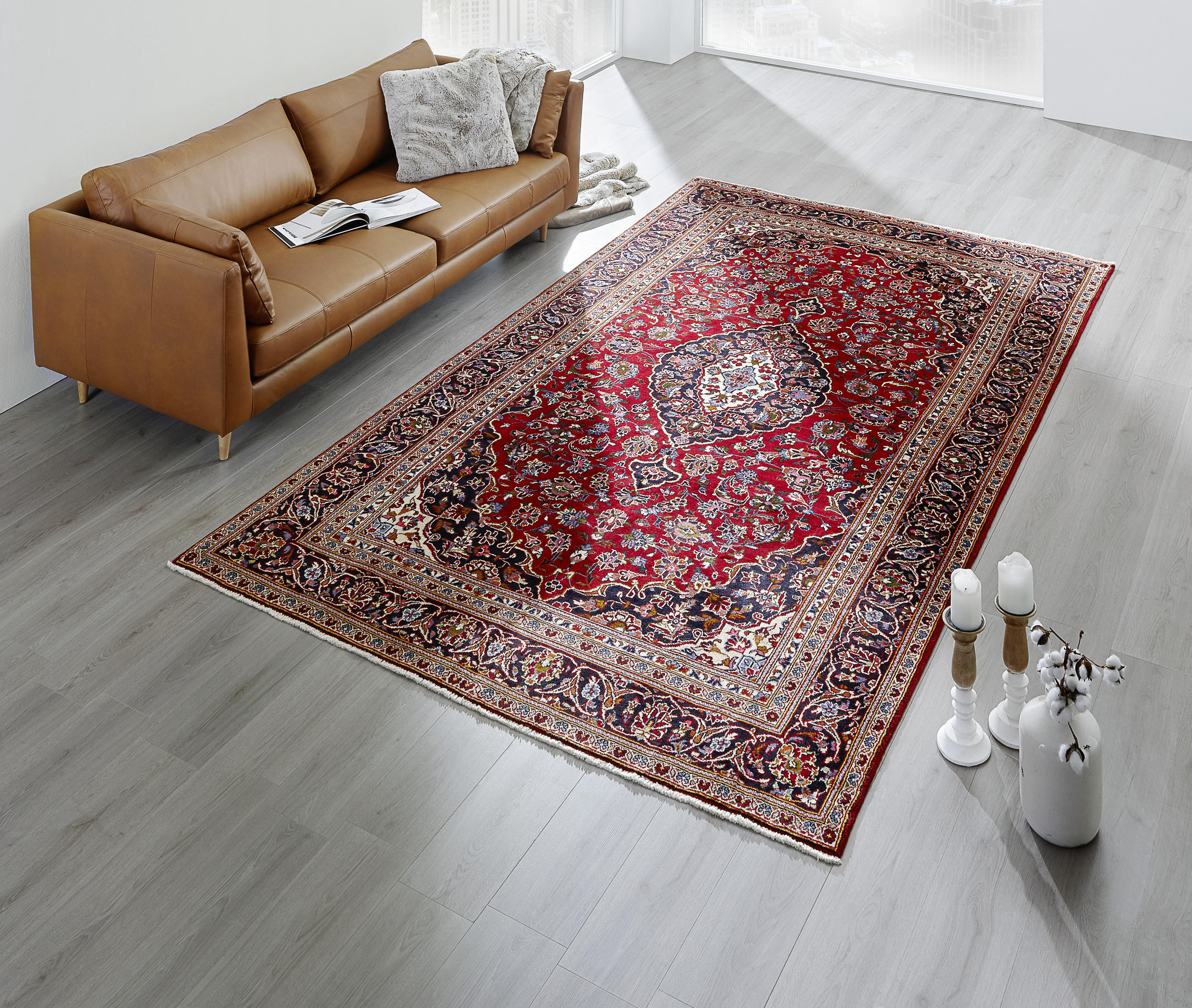 ORIENTALISK MATTA 300/400 cm Keshan  - röd, Lifestyle, textil (300/400cm) - Cazaris