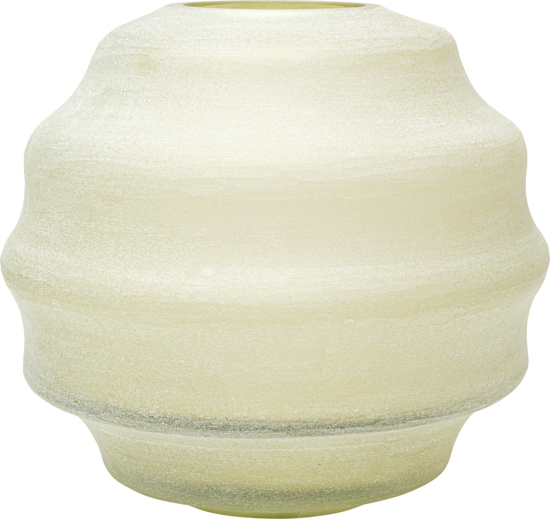 VASE 33 cm  - Hellgrün, Design, Glas (33/29/33cm) - Kare-Design