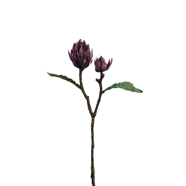 DEKOZWEIG - Lila/Braun, Basics, Kunststoff/Metall (18,00/43,00/10,00cm) - Leonardo