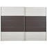 SCHWEBETÜRENSCHRANK 2-türig Braun, Lärchefarben - Lärchefarben/Alufarben, KONVENTIONELL, Holzwerkstoff (300/216/68cm) - Voleo