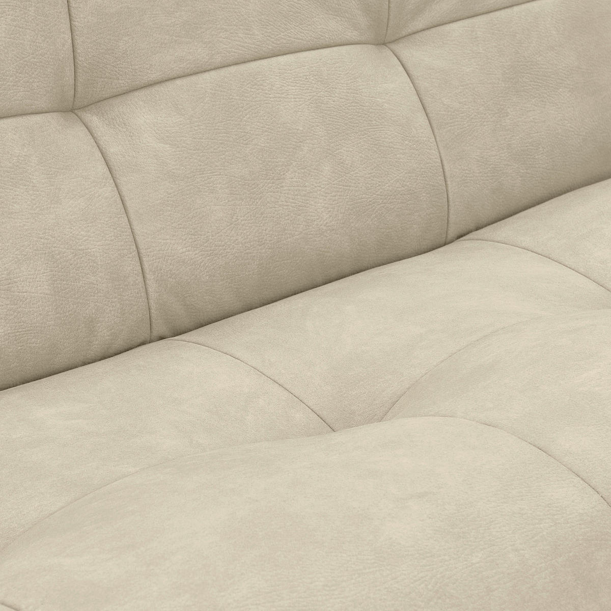 SOFFMODUL i läderimitation cremefärgad  - cremefärgad, Trend, textil (180/80/112cm) - Livetastic
