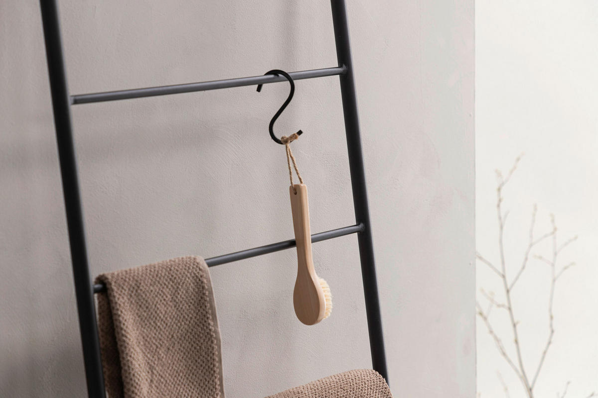 HANDDUKSSTEGE 50/160/2 cm  - svart, Modern, metall (50/160/2cm) - Livetastic