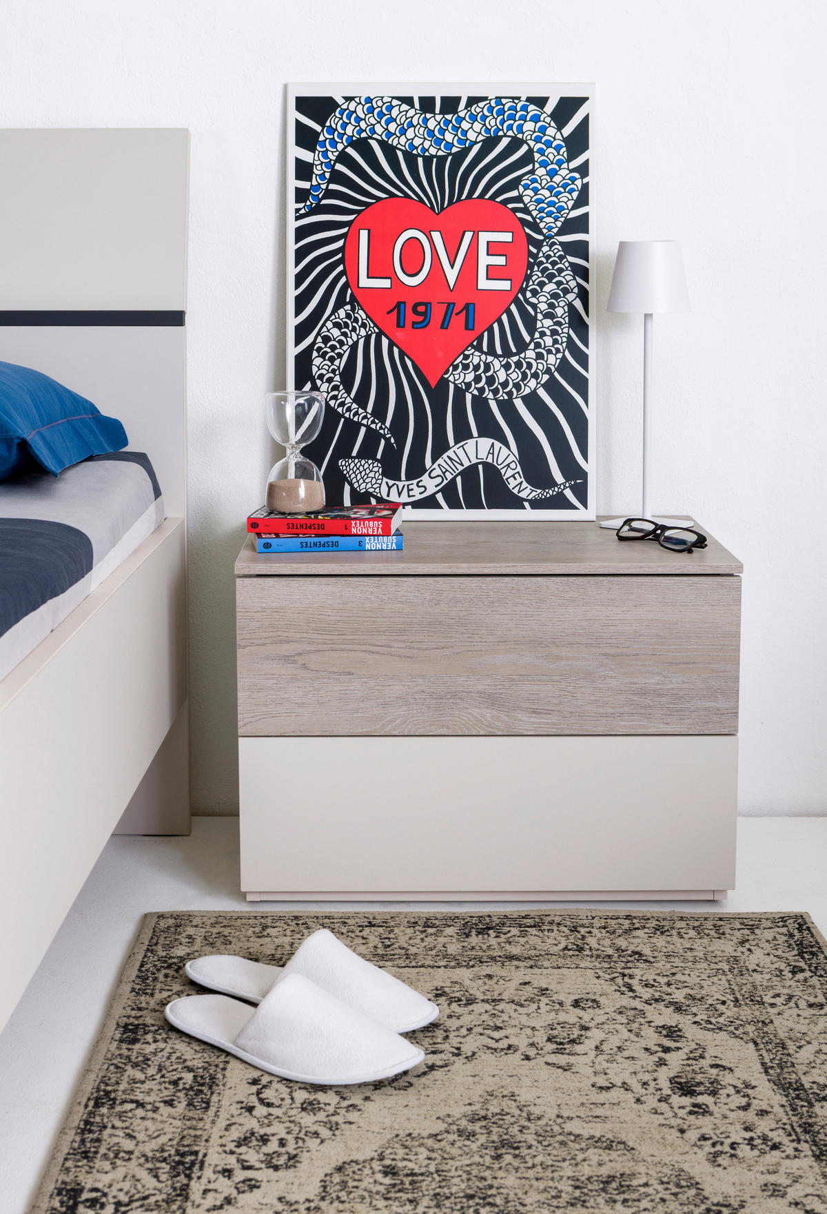 NOČNA OMARICA,  - Moderno, leseni material (59,6/42,5/40,4cm) - Xora