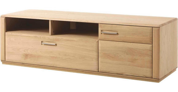 TV-ELEMENT 179/50/51 cm - Edelstahlfarben/Eichefarben, KONVENTIONELL, Holz/Holzwerkstoff (179/50/51cm) - Novel