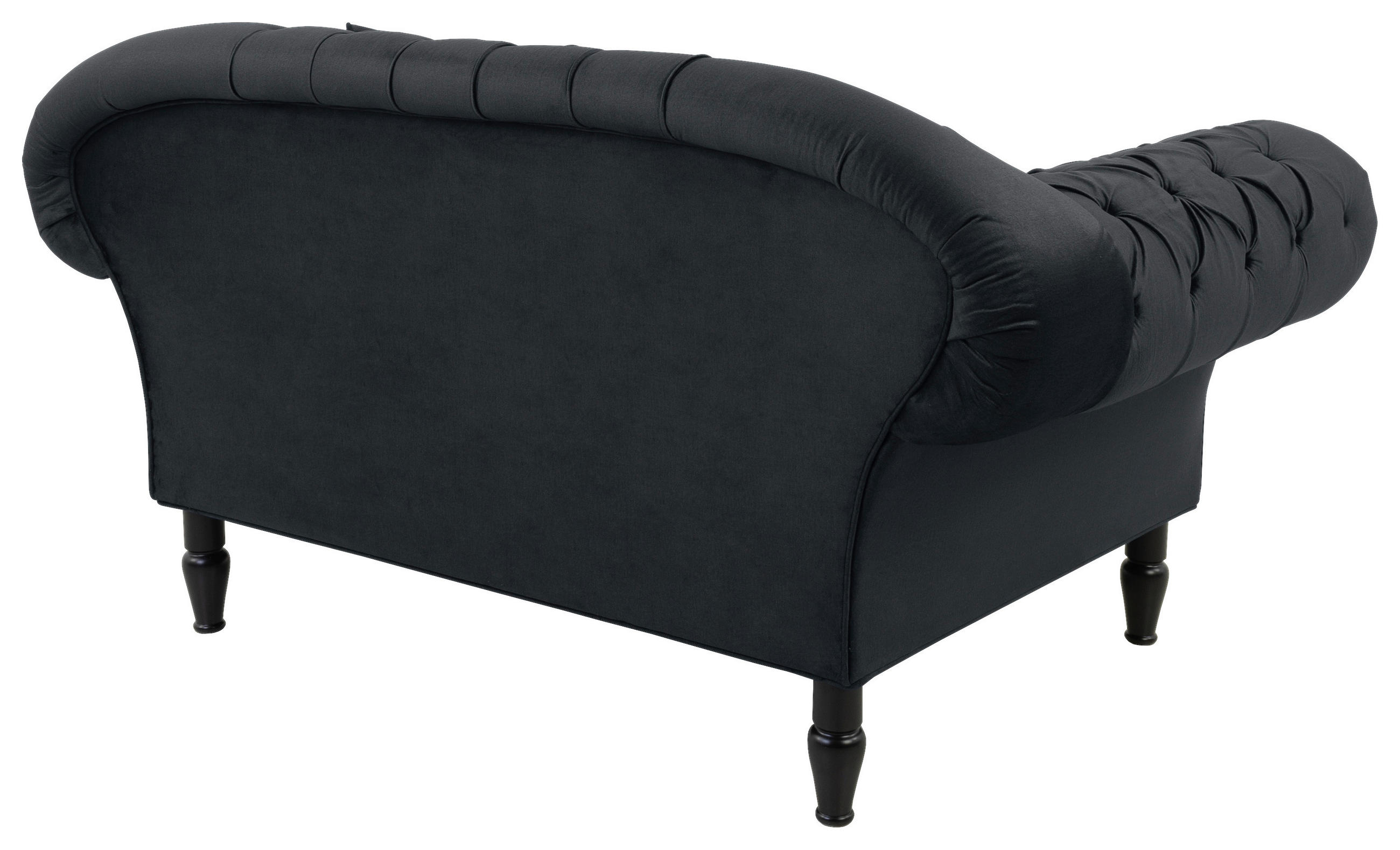 XXL FOTEL - fekete/antracit, Design, textil/fa (180/94/103cm) - MID.YOU