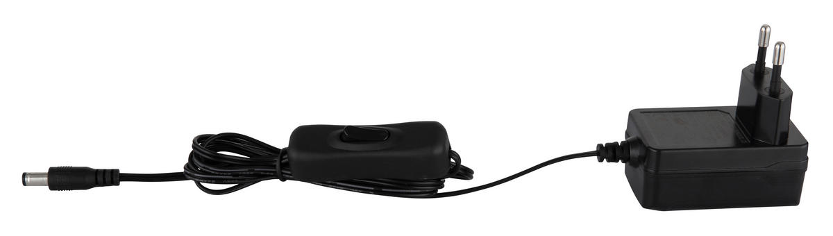 LED-STEHLEUCHTE 38/150 cm    - Schwarzchrom/Schwarz, Design, Glas/Kunststoff (38/150cm) - Globo