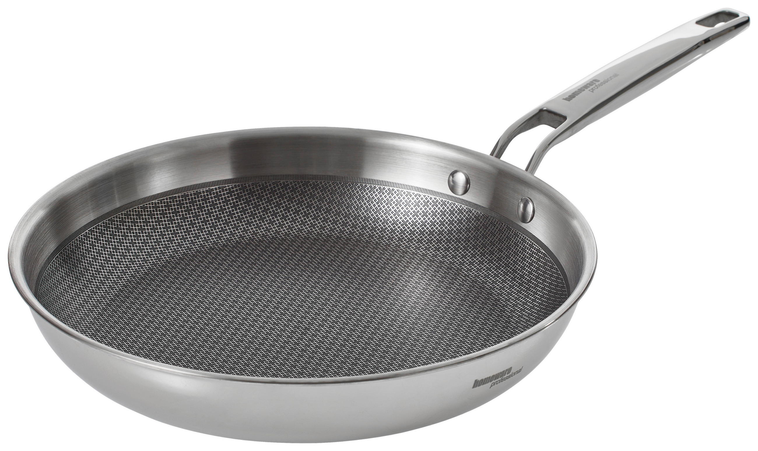 BRATPFANNE Greblon®-Antihaftbeschichtung 28 cm - Edelstahlfarben, Basics, Metall (28cm) - Homeware Profession.