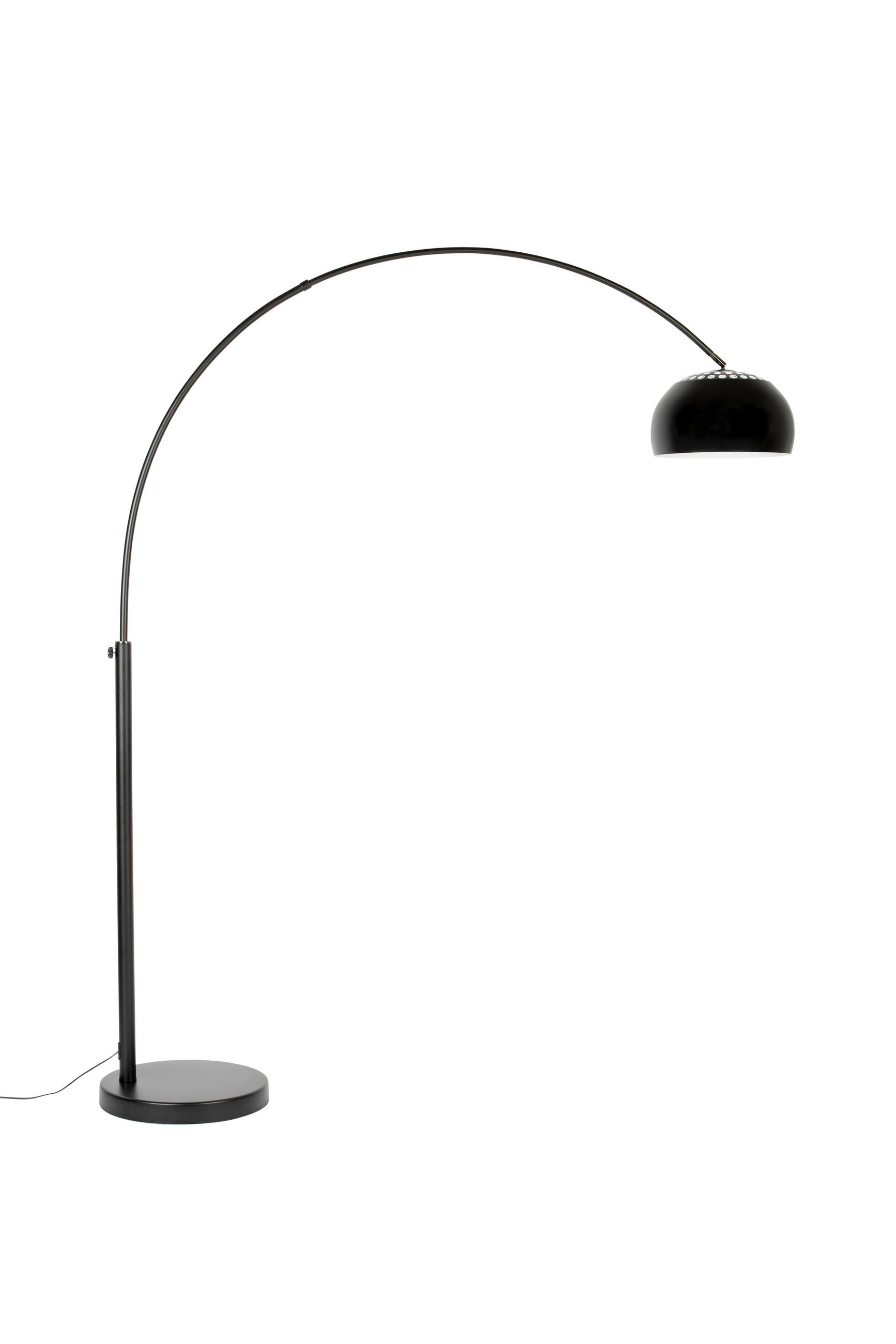 BOGENLEUCHTE  39/205/170 cm   - Schwarz, Design, Metall (39/205/170cm) - Zuiver