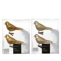 DEKOVOGEL - Goldfarben, Basics, Glas (9/4.5/8cm)