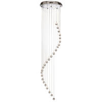 DECKENLEUCHTE Hallway 30/180 cm   - Chromfarben, Design, Glas/Metall (30/180cm) - Searchlight