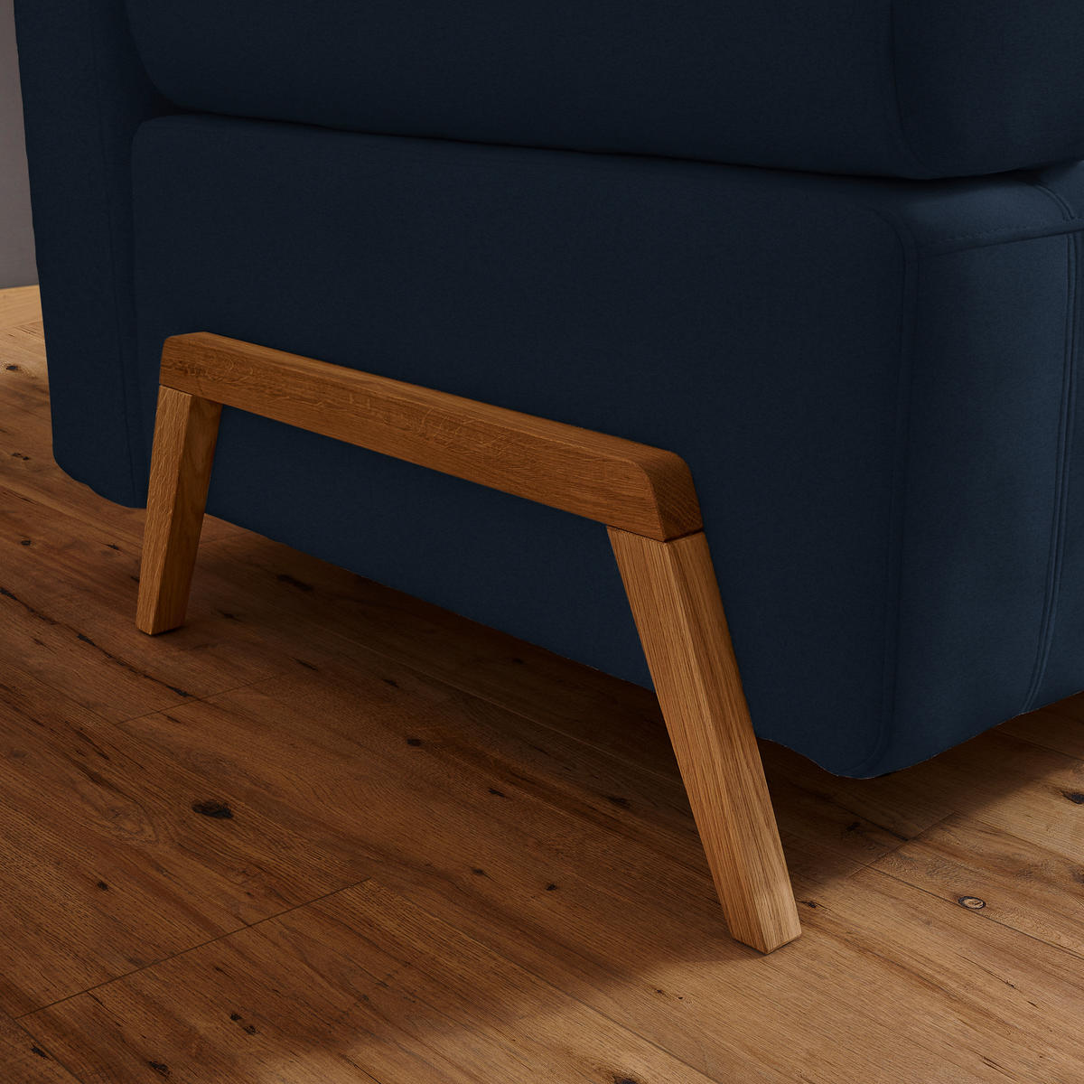 SCHLAFSOFA in Textil Dunkelblau  - Naturfarben/Dunkelblau, Design, Holz/Textil (211/88/102cm) - Niels Andersson