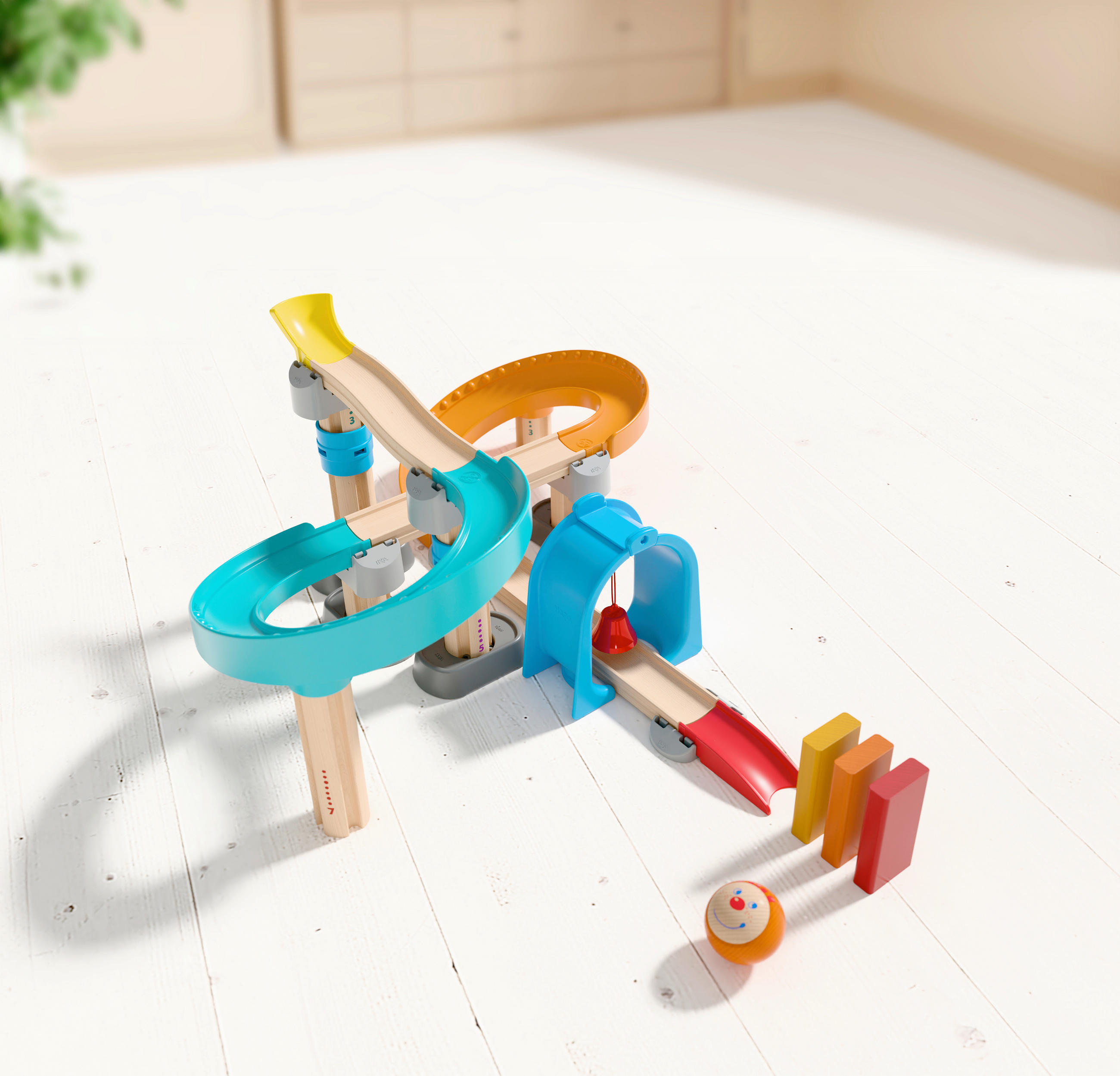 KUGELBAHN Kugelbahn  - Multicolor, Basics, Holz/Kunststoff (34,5/34,3/9,5cm) - Haba