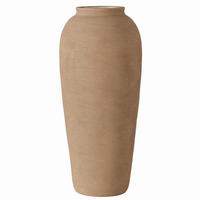 VÁZA, keramika, 60 cm - zlatohnědá, Basics, keramika (25/25/60cm)