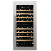 WEINKÜHLSCHRANK DVS-70.185DSS  - Edelstahlfarben, Basics, Glas/Holz (59/123,3/57,1cm)