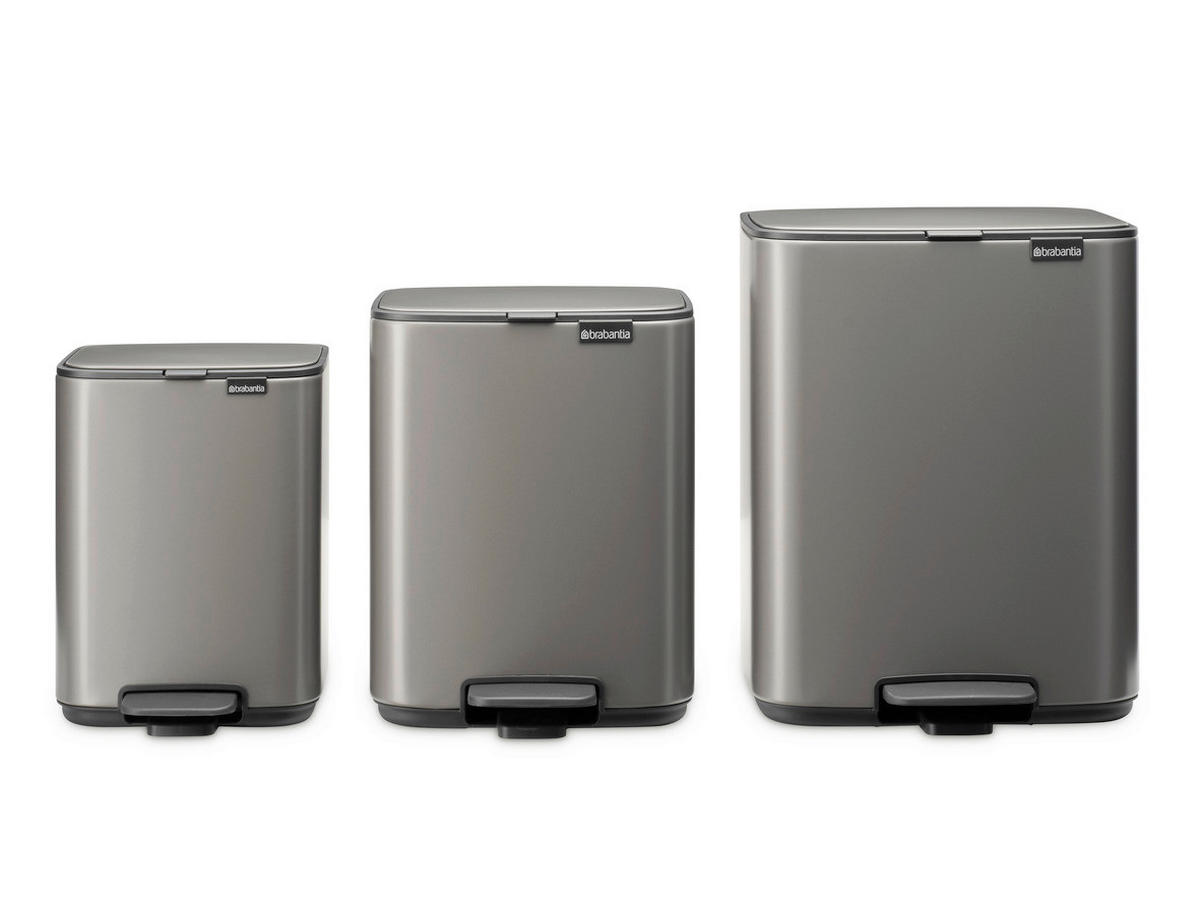 KANTA SA PAPUČICOM  4 l   - antracit/platinasta, Konvencionalno, metal/plastika (20/26,8/20,5cm) - Brabantia