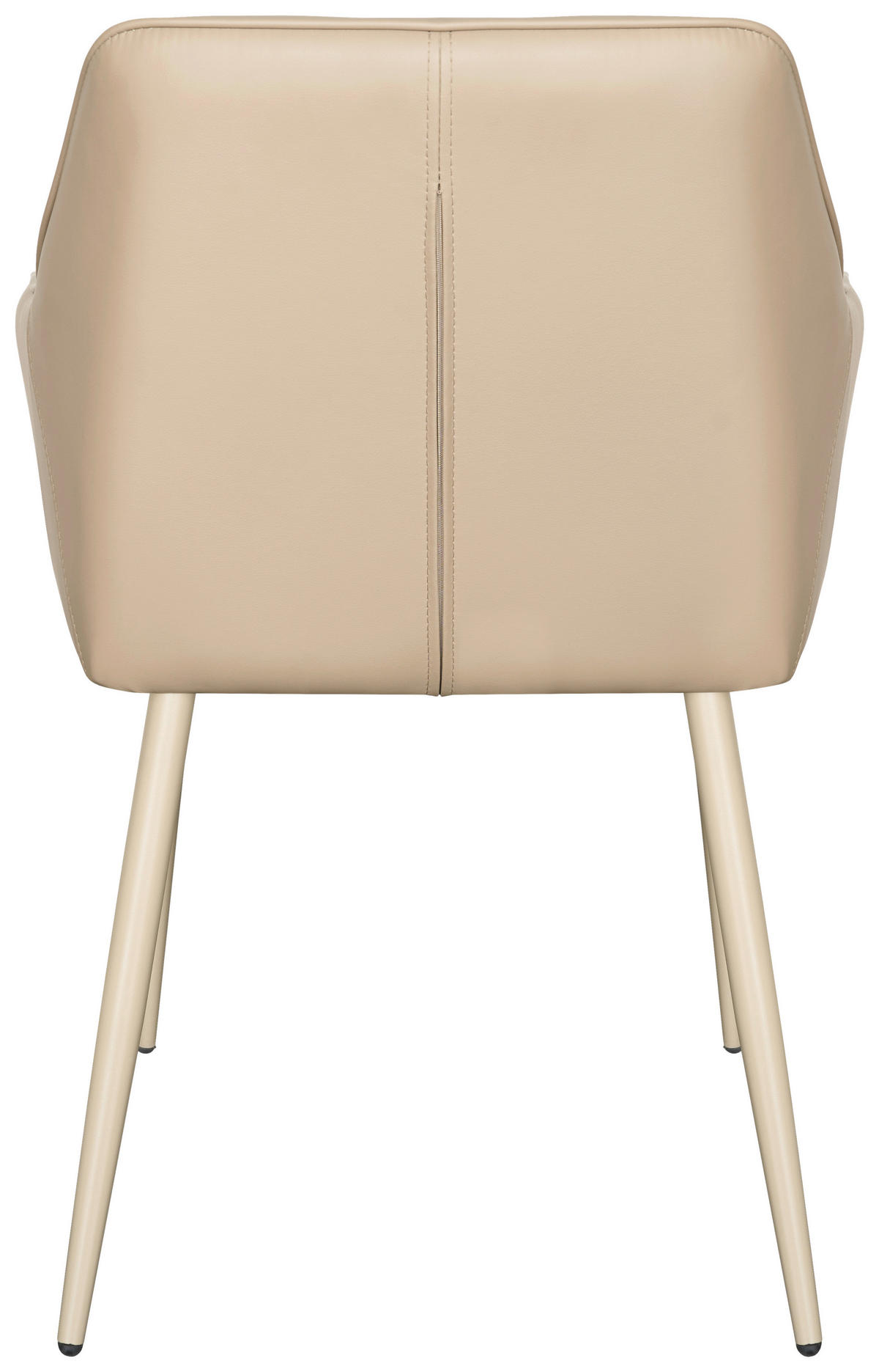 ARMLEHNSTUHL  inklusive Armlehnen Lederlook  Khaki  - Khaki, MODERN, Textil/Metall (56/82/61cm) - Livetastic