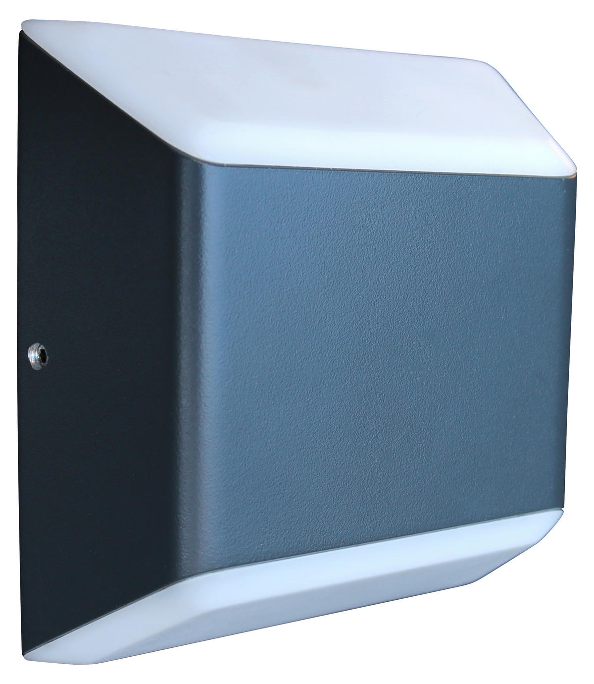 LED-AUßENLEUCHTE Floyd 12,2/12,4/4,5 cm   - Anthrazit/Weiß, Design, Kunststoff/Metall (12,2/12,4/4,5cm)
