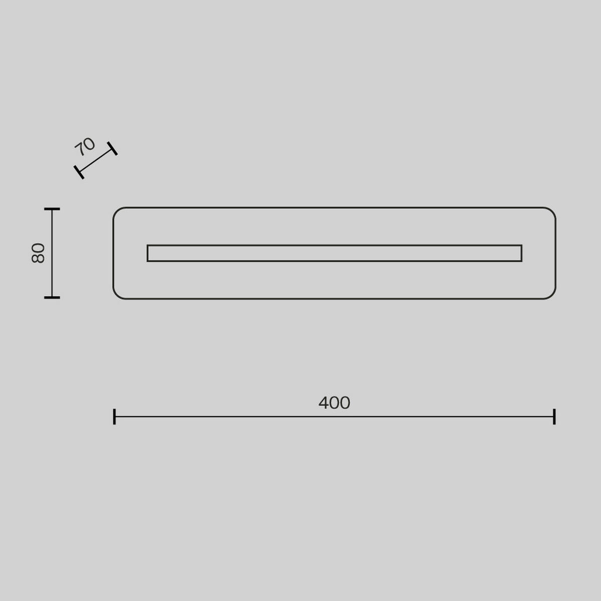 WANDLEUCHTE - Messingfarben, Design, Metall (6,6/8/40cm) - MAYTONI