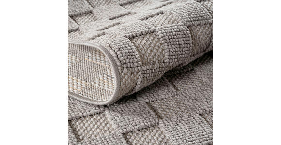 FLACHWEBETEPPICH 160 cm HELIX Silberfarben  - Silberfarben, Basics, Kunststoff/Textil (160cm) - Novel