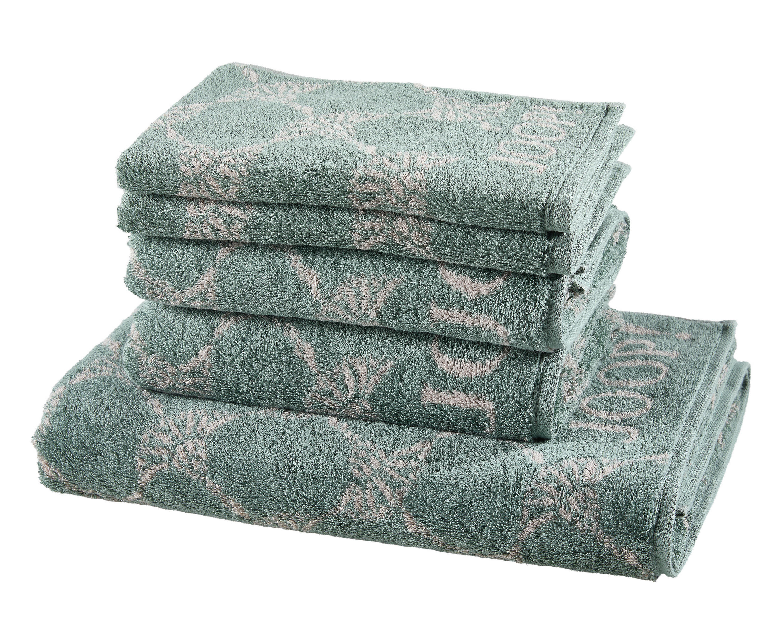 FROTTIERSET Grün 5-teilig  - Grün, Basics, Textil - Joop!