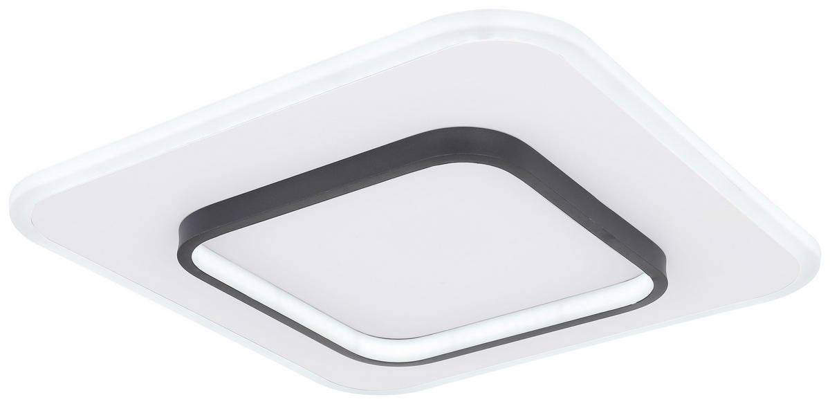 LED-DECKENLEUCHTE 50 W    45,8/45,8/6 cm  - Weiss/Opal, Basics, Kunststoff/Metall (45,8/45,8/6cm) - Globo