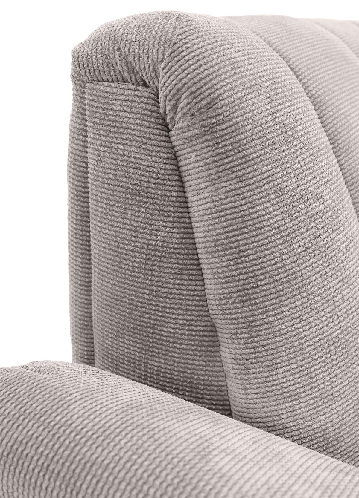 SITZBANK 175/89/75 cm Flachgewebe Schwarz, Hellgrau Metall  - Hellgrau/Schwarz, Design, Textil/Metall (175/89/75cm) - Novel