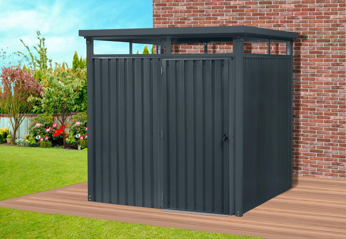 GERÄTEHAUS 204/226/245 cm  - Anthrazit, Basics, Metall (204/226/245cm)