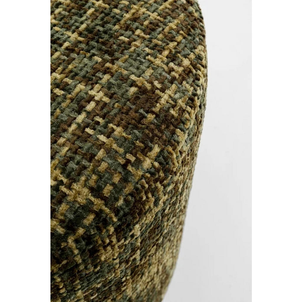 Thumbnail - Kare-Design Hocker, Silber, Dunkelgrün, Textil, rund, 39x47x39 cm, Stoffauswahl, Stühle