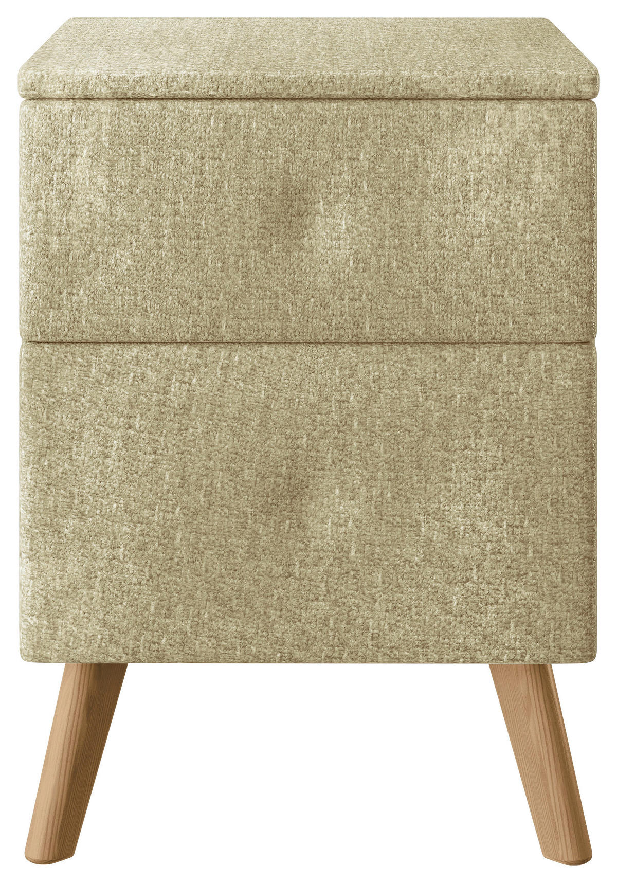 NACHTSCHRANK 40/60/40 cm Eiche vollmassiv  - Hellgrün, Design, Holz/Textil (40/60/40cm) - Esposa