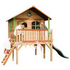 SPIELHAUS 380/274/212 cm  - Braun/Weiß, KONVENTIONELL, Holz/Kunststoff (380/274/212cm) - Ambia Garden