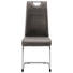 SCHWINGSTUHL Lederlook Chromfarben, Taupe - Taupe/Chromfarben, Design, Textil/Metall (42/99/56cm) - Carryhome