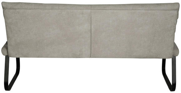 SITZBANK 180/94,5/70 cm Webstoff Taupe  - Taupe/Schwarz, Design, Textil/Metall (180/94,5/70cm) - Novel