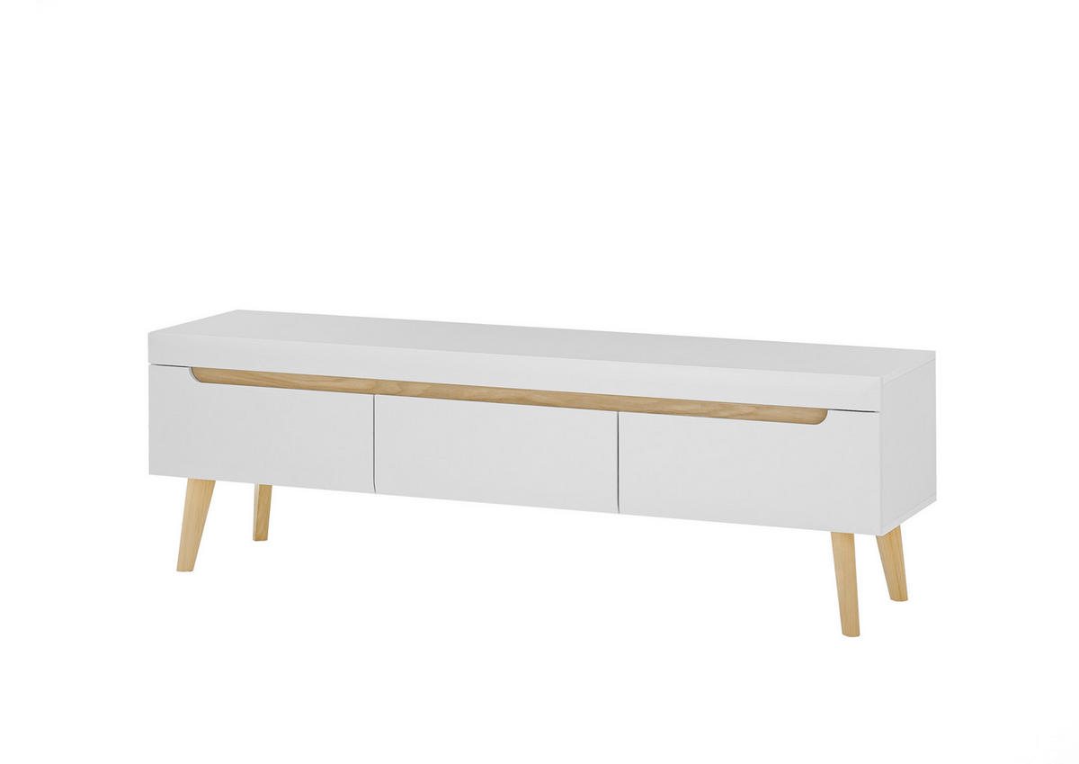 LOWBOARD  in 160/50/40 cm  - Eichefarben/Weiß, Design, Holzwerkstoff (160/50/40cm) - MID.YOU