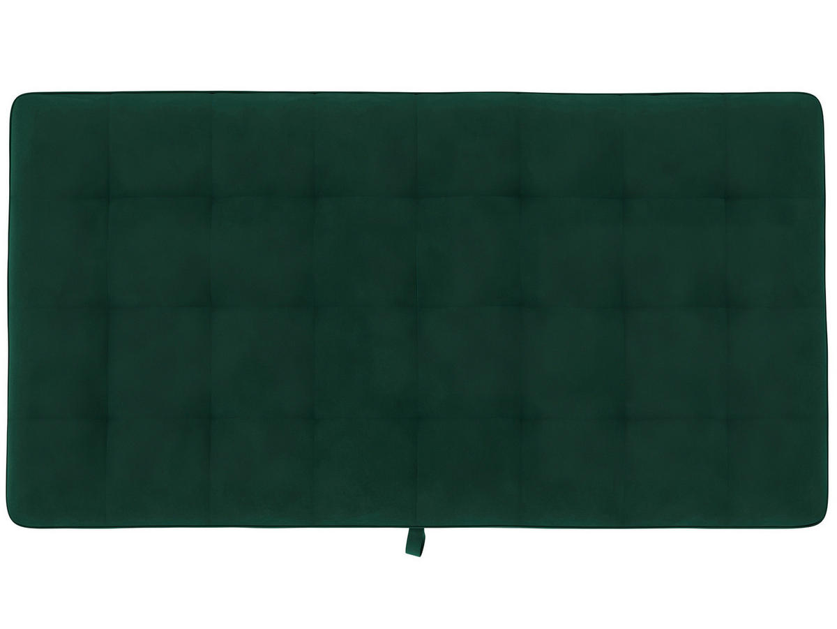 HOCKER in Textil Dunkelgrün  - Dunkelgrün/Schwarz, Basics, Kunststoff/Textil (130/43/69cm) - Livetastic
