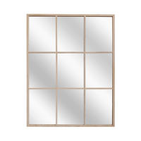 DEKOSPIEGEL  69/95 cm   in rechteckig  - Eichefarben, Basics, Glas/Holz (69/95cm)