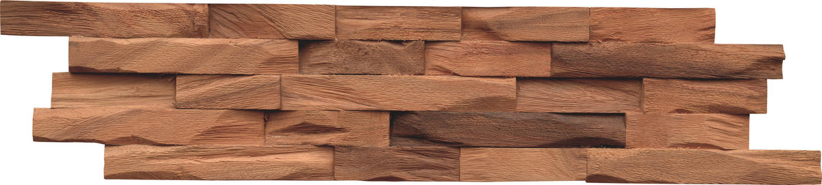 WANDVERKLEIDUNG - Braun, Basics, Holz (61/15/2cm)