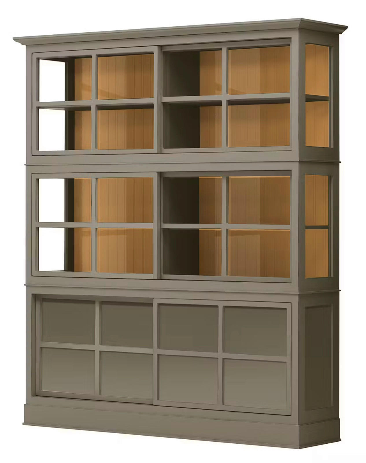 HIGHBOARD UrbanClass  in 190,5/219,5/49 cm  - Grau, LIFESTYLE, Glas/Holz (190,5/219,5/49cm) - Livetastic
