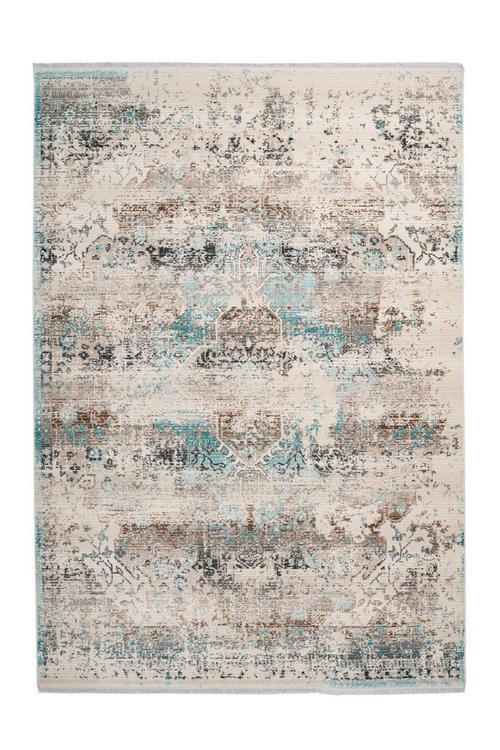 VINTAGE-TEPPICH 80/150 cm Anouk Türkis, Taupe  - Türkis/Taupe, Design, Textil (80/150cm) - Kayoom