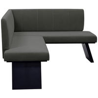 ECKBANK 150/185 cm Webstoff Anthrazit   - Anthrazit/Schwarz, KONVENTIONELL, Textil (150/185cm)