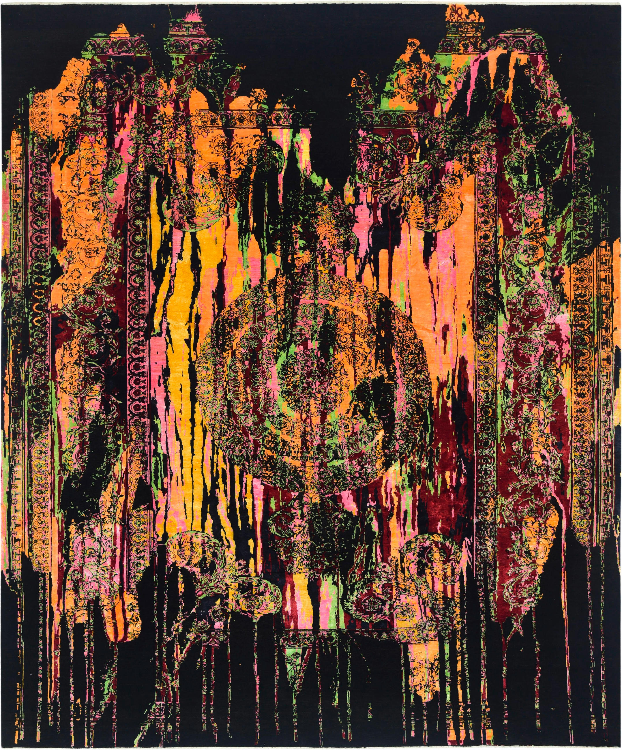 ORIENTÁLNÍ KOBEREC, 150/200 cm vícebarevná, černá - černá/vícebarevná, Design, textil (150/200cm) - Cazaris