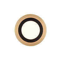 LED-DECKENLEUCHTE Morgan 45/45/4,2 cm   - Goldfarben/Schwarz, Basics, Metall (45/45/4,2cm) - Trio Leuchten