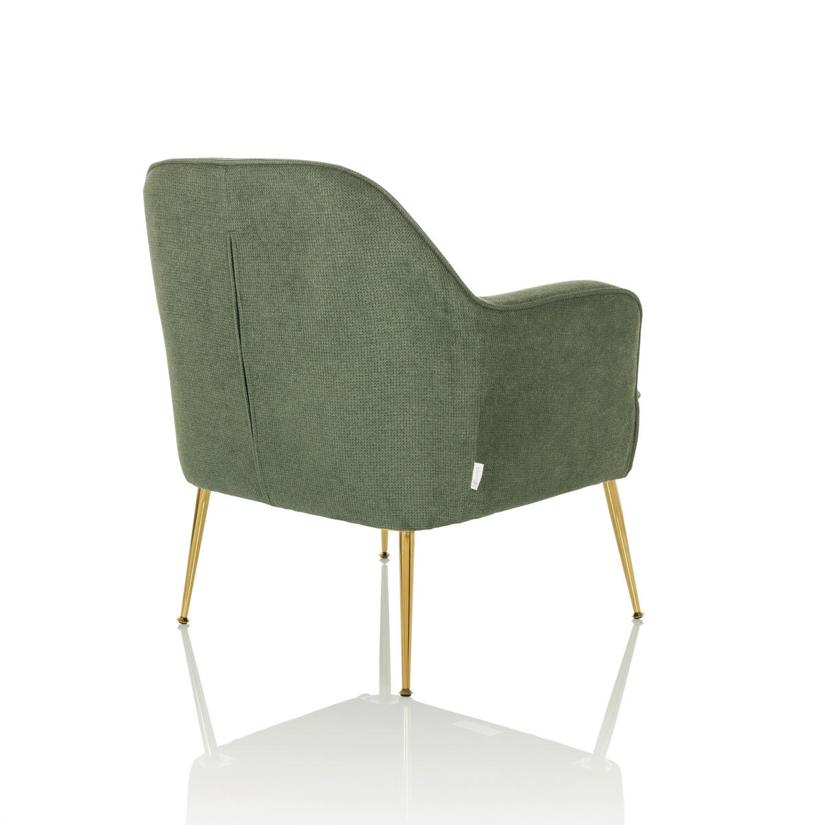 LOUNGEFÅTÖLJ  - grön, Modern, metall/textil (70/82/66cm) - MID.YOU