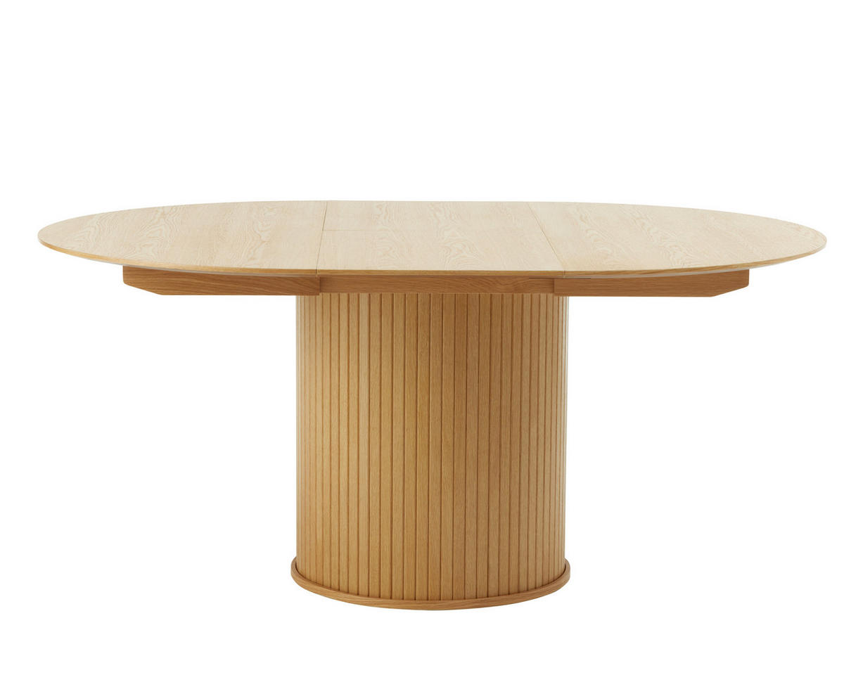 ESSTISCH Eichefarben rund  ausziehbar  - Eichefarben, Trend, Holzwerkstoff (120-167/120/75cm) - home24