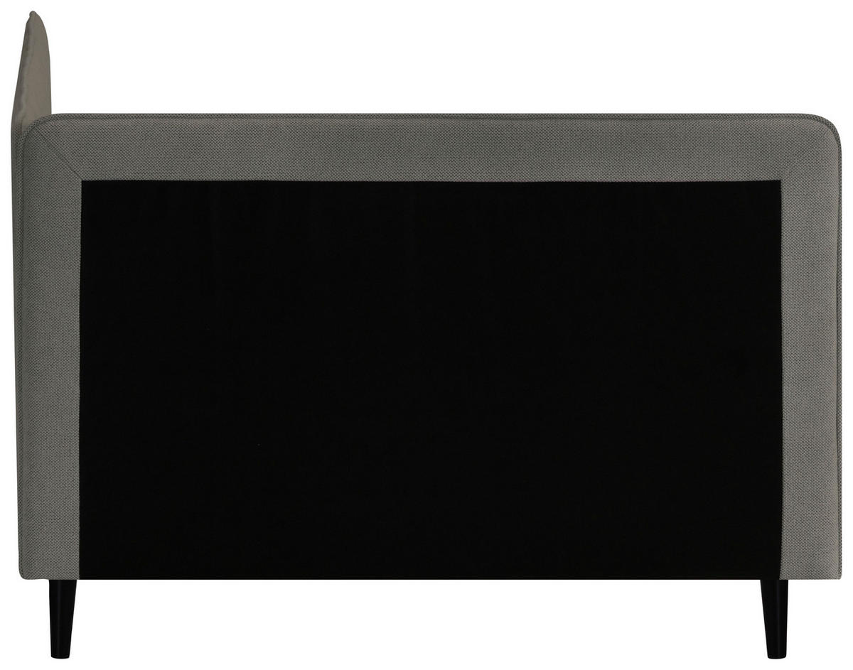 BOXBETT 120/200 cm  in Graphitfarben  - Graphitfarben/Schwarz, Konventionell, Textil (120/200cm) - P & B